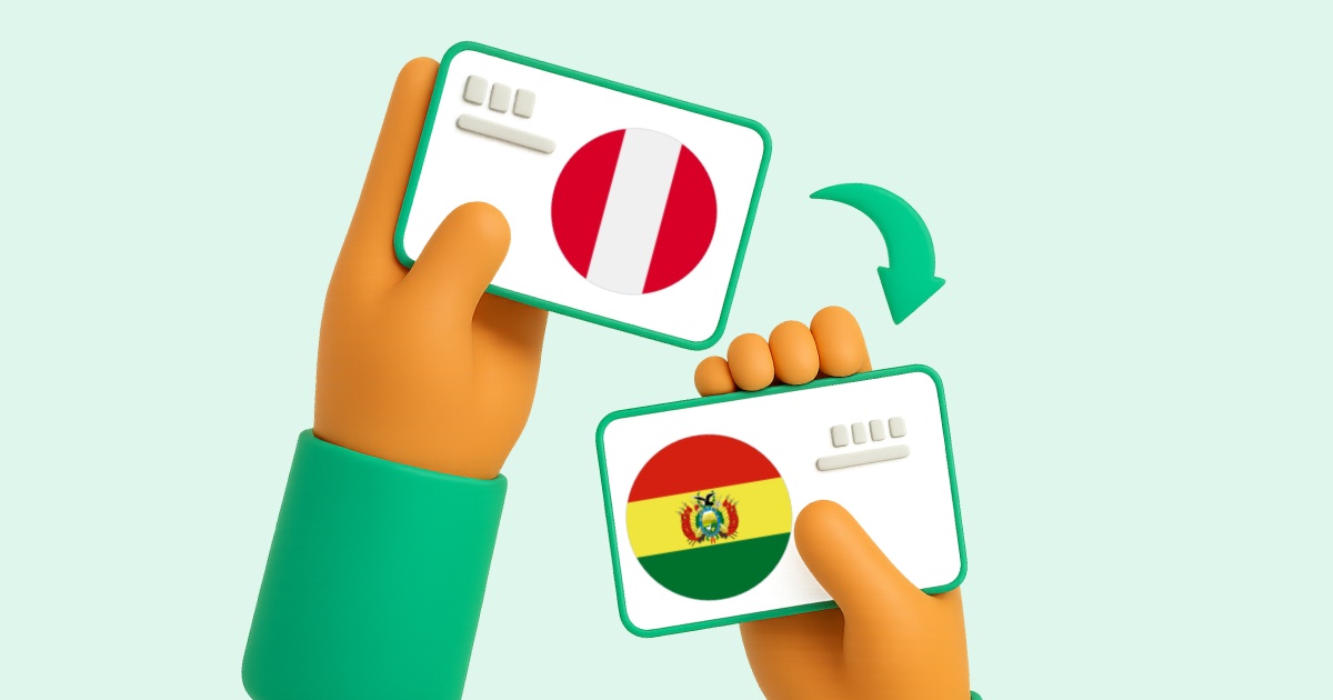 Pasar Transferencia bancaria Perú a Transferencia Bancaria Bolivia