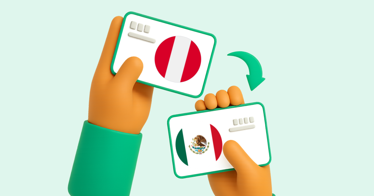 Pasar Transferencia bancaria Perú a Transferencia bancaria México