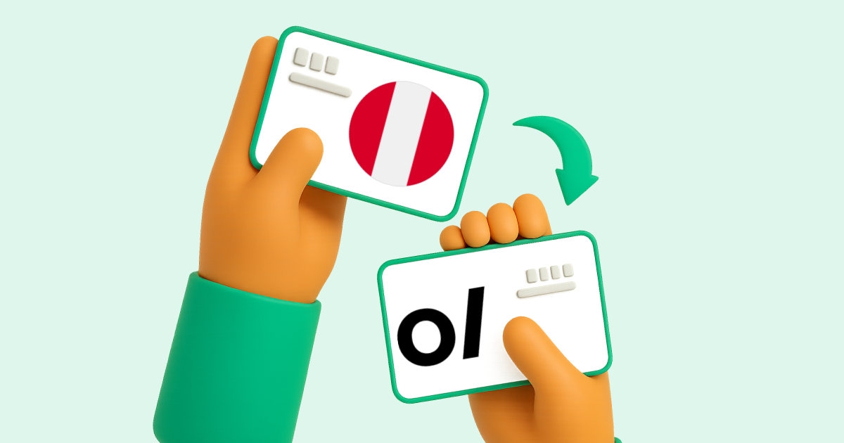 Pasar Transferencia bancaria Perú a Volet