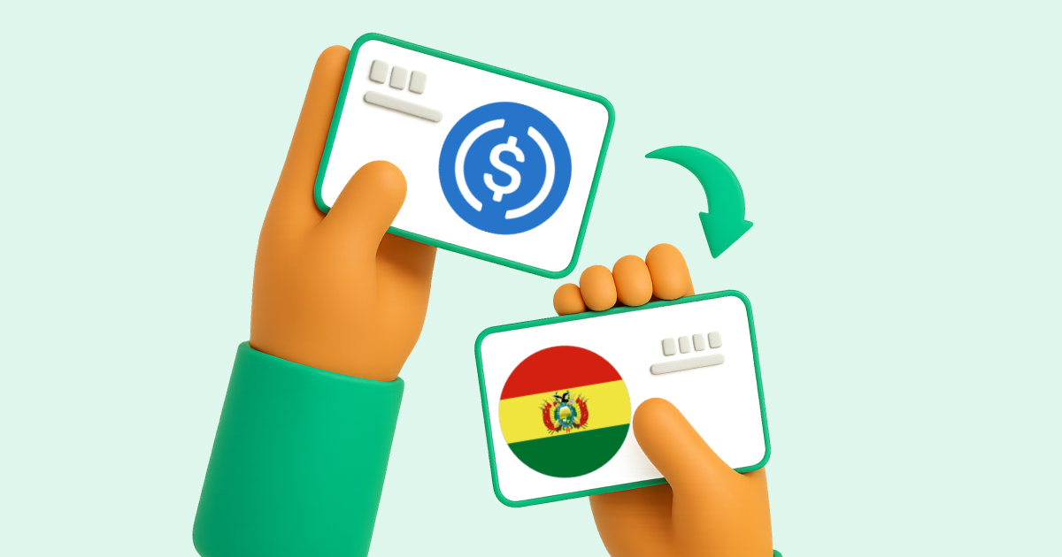 Pasar USDC (USD Coin) a Transferencia Bancaria Bolivia
