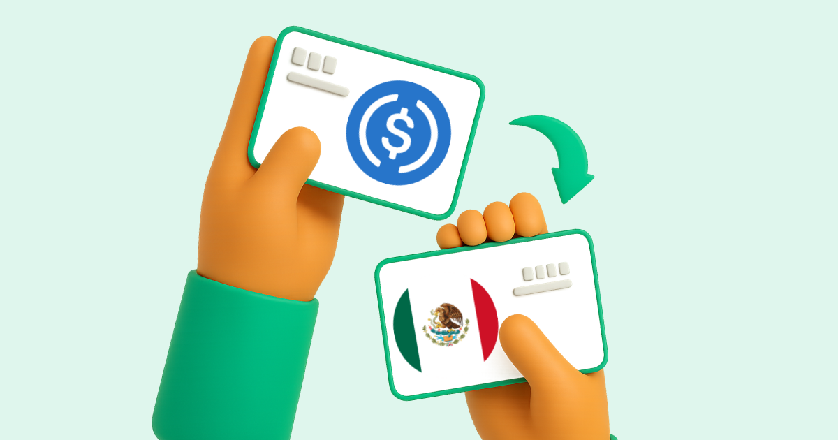 Pasar USDC (USD Coin) a Transferencia bancaria México