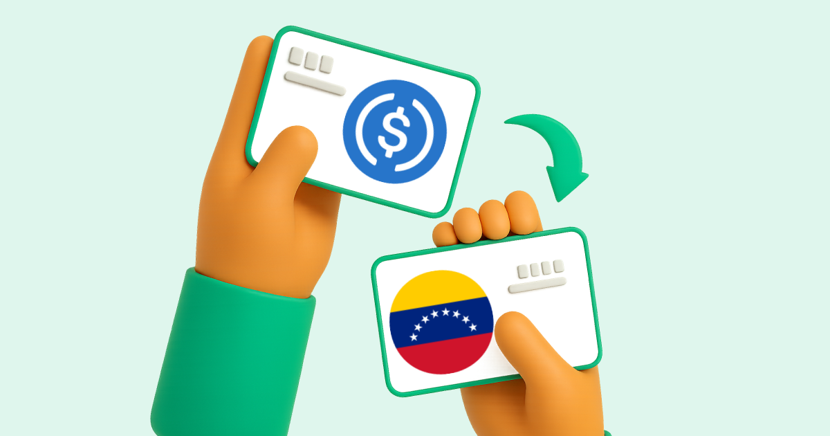Pasar USDC (USD Coin) a Transferencia bancaria Venezuela