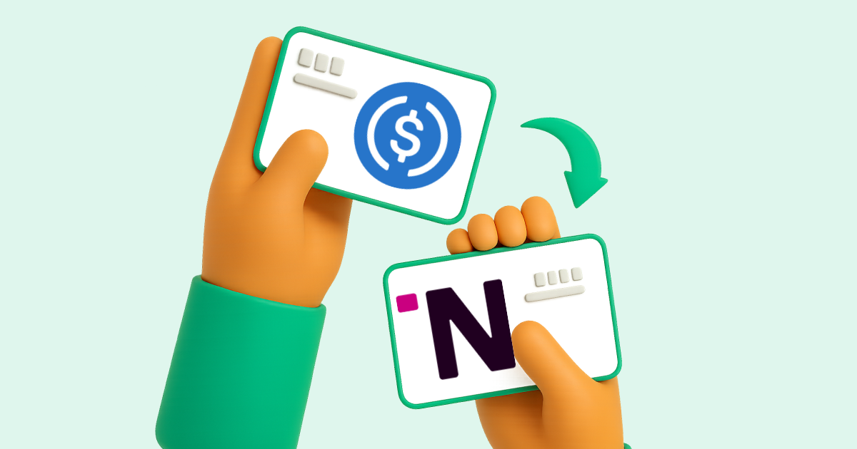Pasar USDC (USD Coin) a Nequi