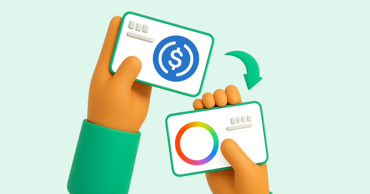 Pasar USDC (USD Coin) a Payoneer