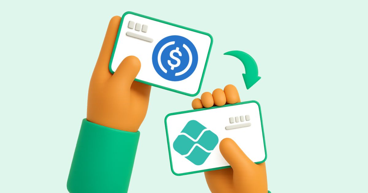Pasar USDC (USD Coin) a Pix Brasil