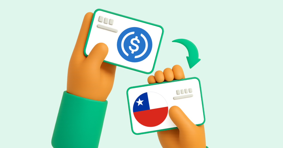 Pasar USDC (USD Coin) a Transferencia bancaria Chile