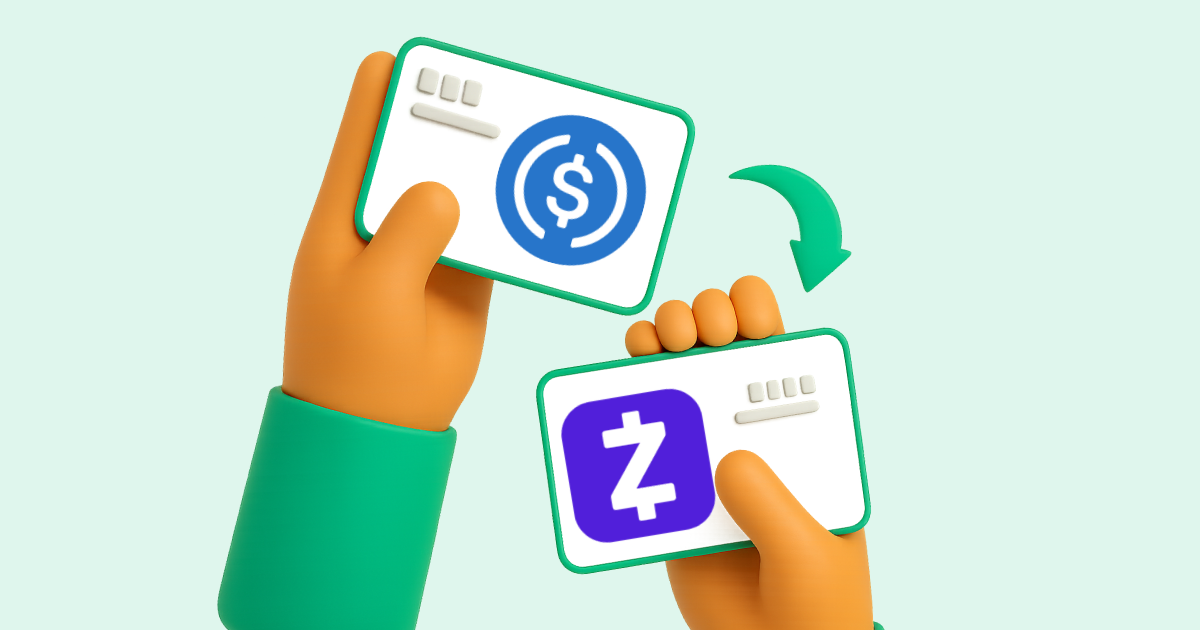 Pasar USDC (USD Coin) a Zelle