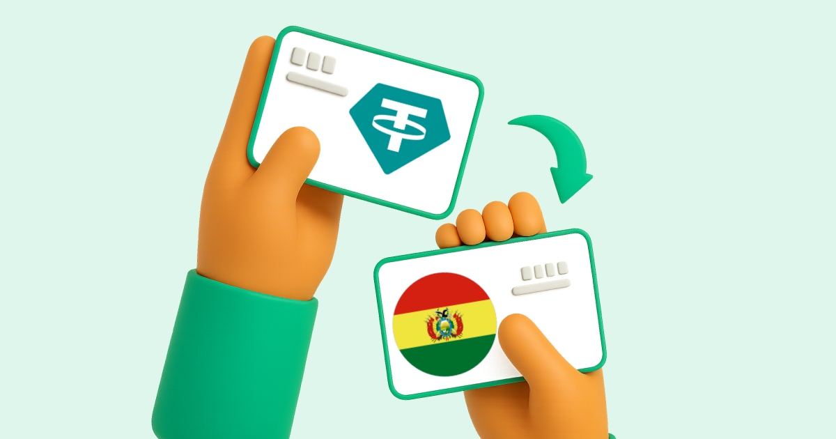 Pasar Tether USDT a Transferencia Bancaria Bolivia