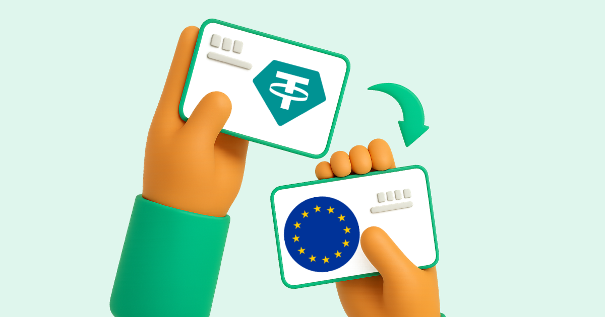 Pasar Tether USDT a Transferencia bancaria Europa