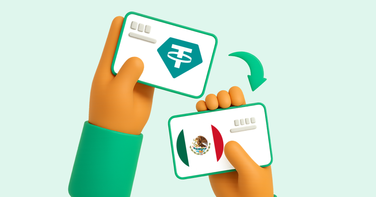 Pasar Tether USDT a Transferencia bancaria México