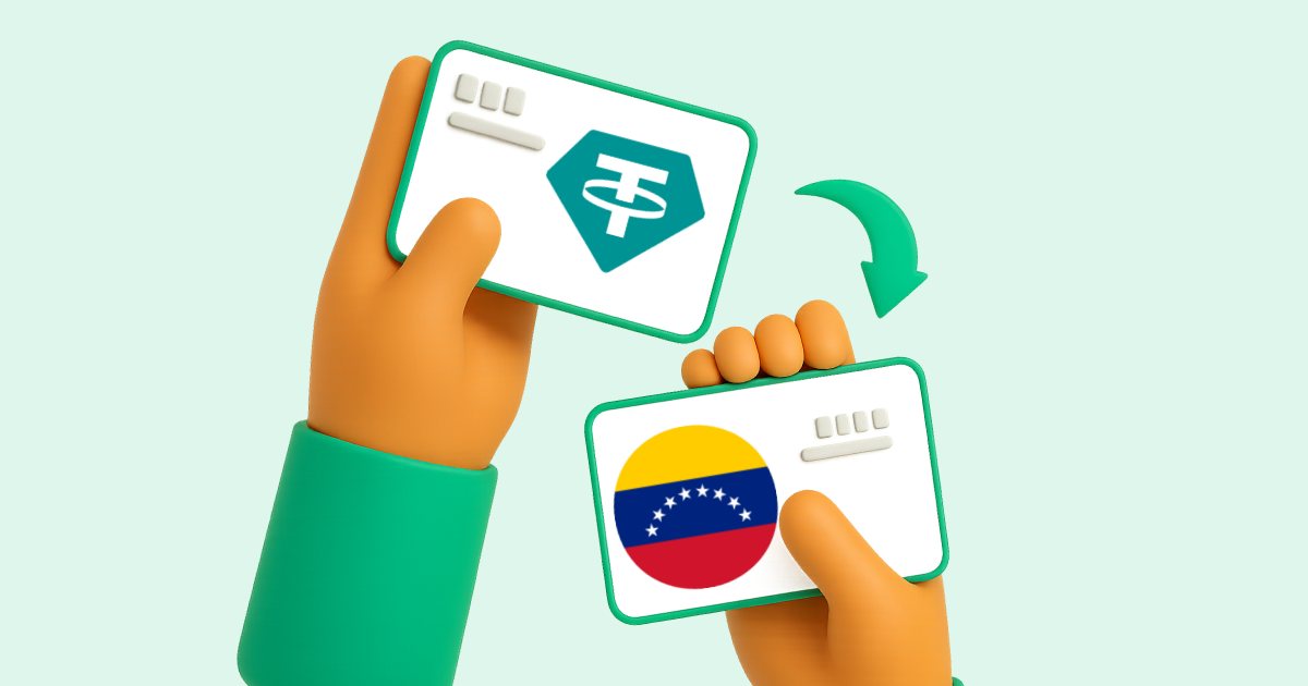 Pasar Tether USDT a Transferencia bancaria Venezuela