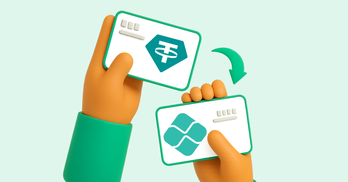 Pasar Tether USDT a Pix Brasil