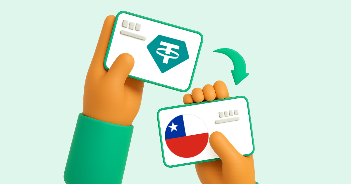 Pasar Tether USDT a Transferencia bancaria Chile