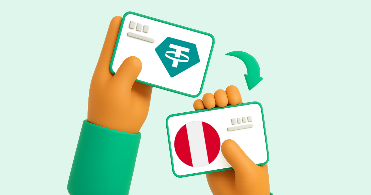Pasar Tether USDT a Transferencia bancaria Perú