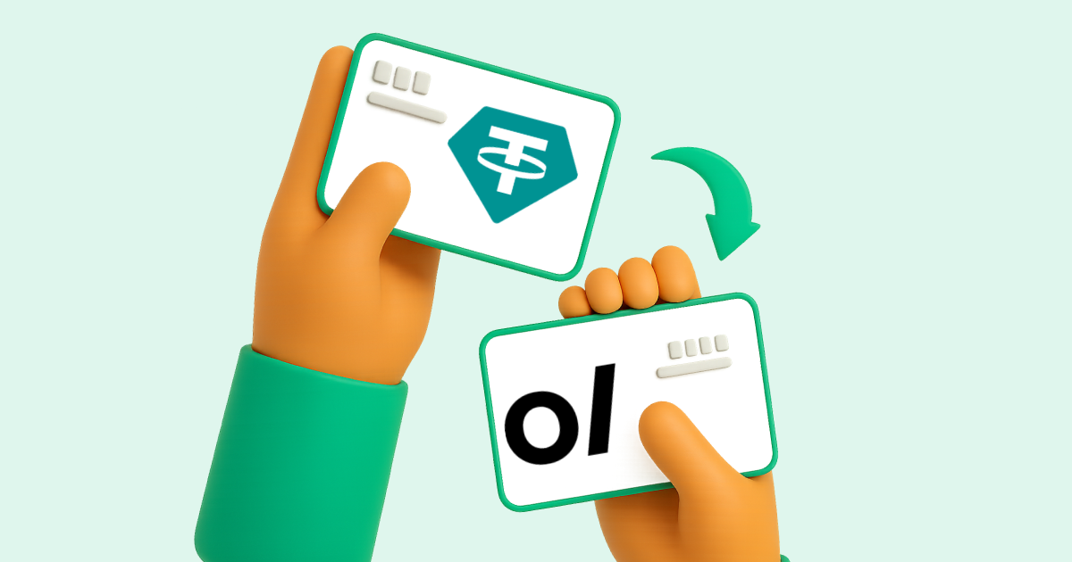 Pasar Tether USDT a Volet