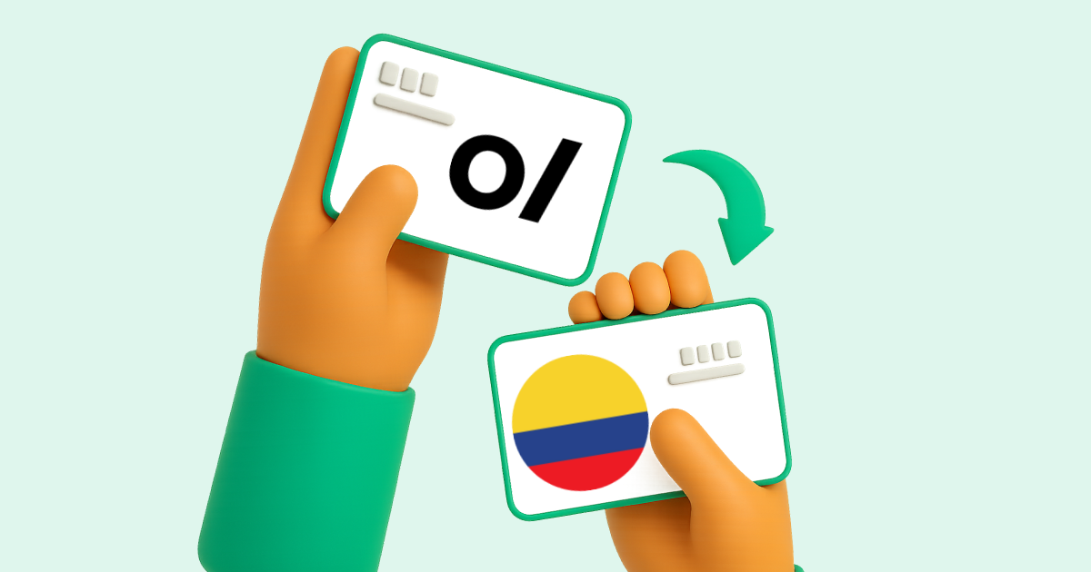 Pasar Volet a Transferencia bancaria Colombia
