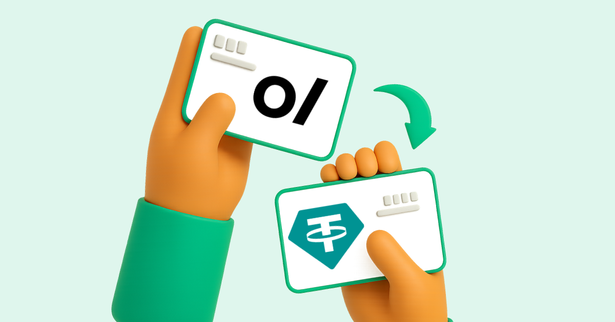Pasar Volet a Tether USDT