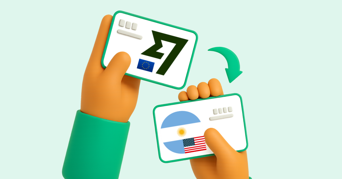 Pasar Wise EUR a Transferencia bancaria Argentina en dólares