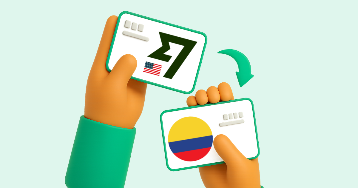 Pasar Wise USD a Transferencia bancaria Colombia