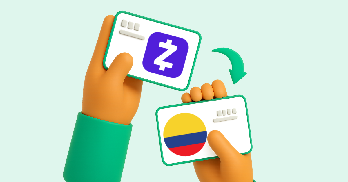 Pasar Zelle a Transferencia bancaria Colombia