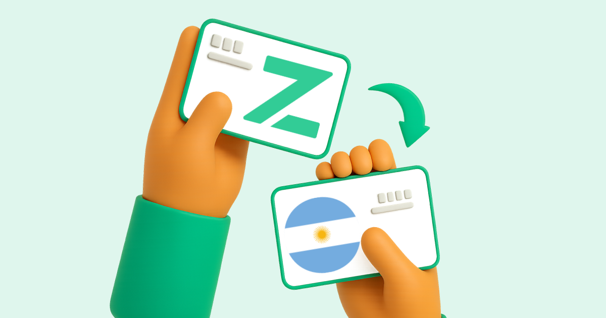 Pasar Zinli a Transferencia bancaria Argentina