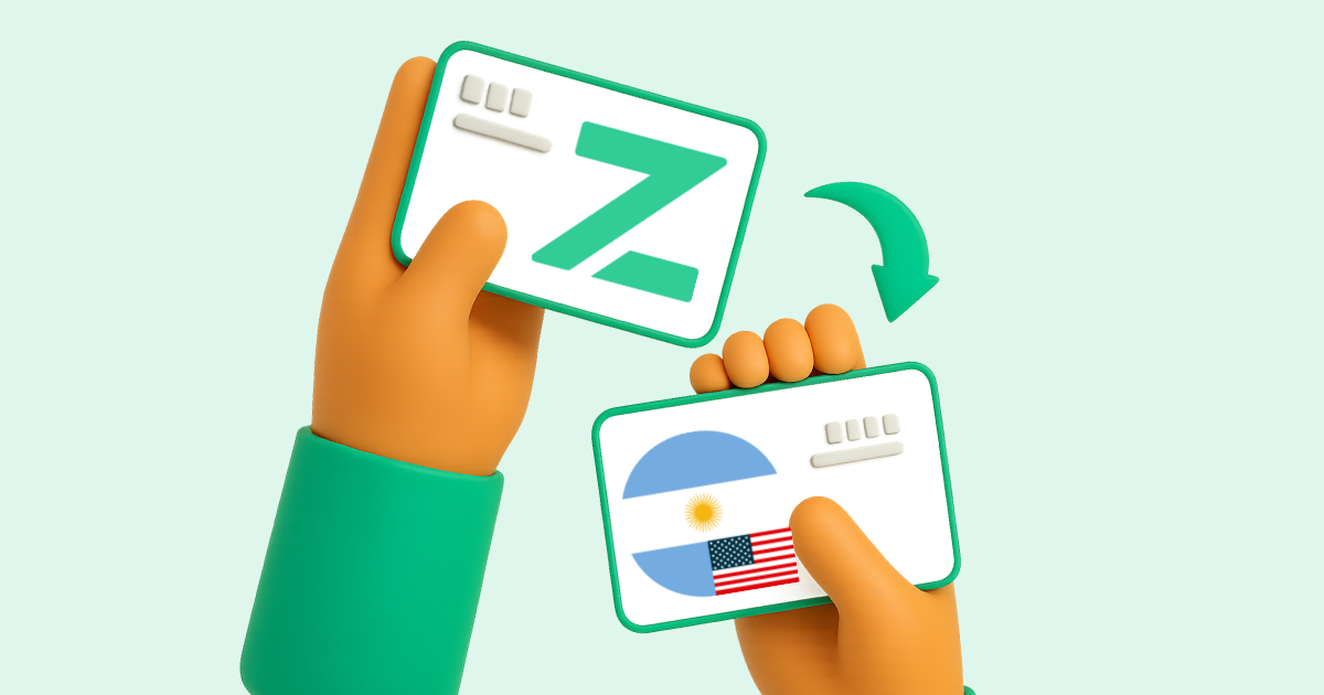 Pasar Zinli a Transferencia bancaria Argentina en dólares