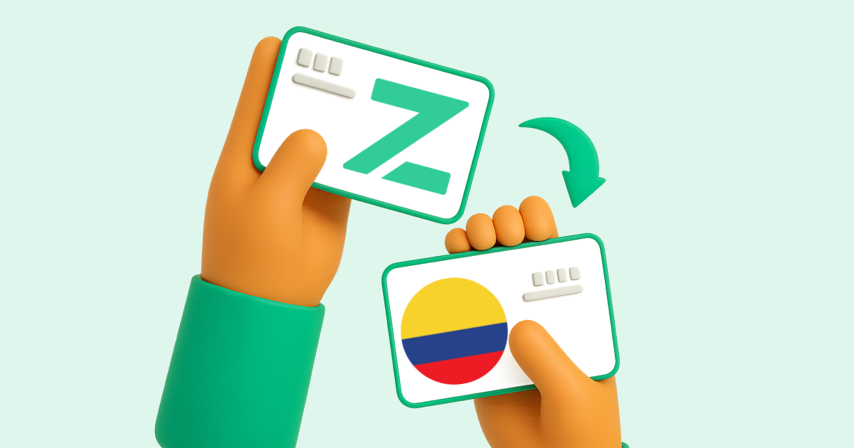 Pasar Zinli a Transferencia bancaria Colombia